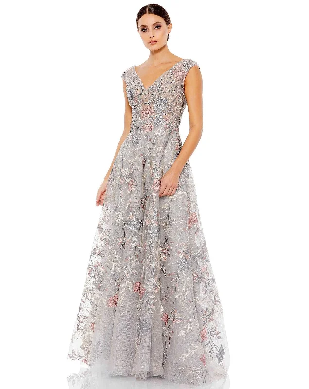 Quick Sale Mac Duggal 20263 Long Cap Sleeve Formal Dress