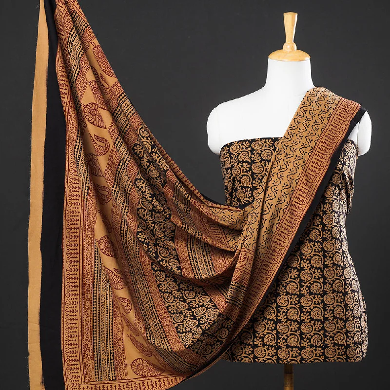 Get It Before It’s Gone Brown - 3pc Natural Dyed Cotton Bagh Print Suit Material Set 09 Get It Before It’s Gone Brown - 3pc Natural Dyed Cotton Bagh Print Suit Material Set 09