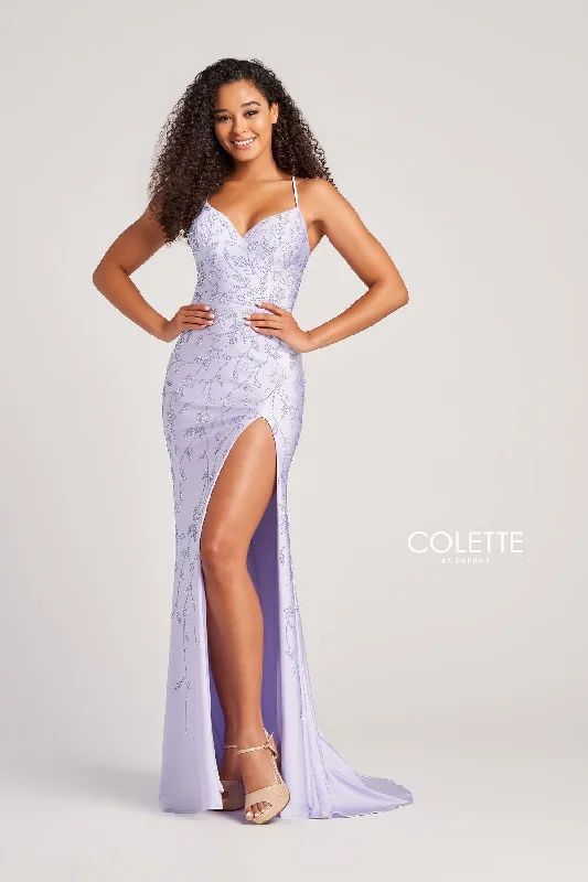 Great Deals Colette CL5110 Prom Long Stone Accents Formal Dress