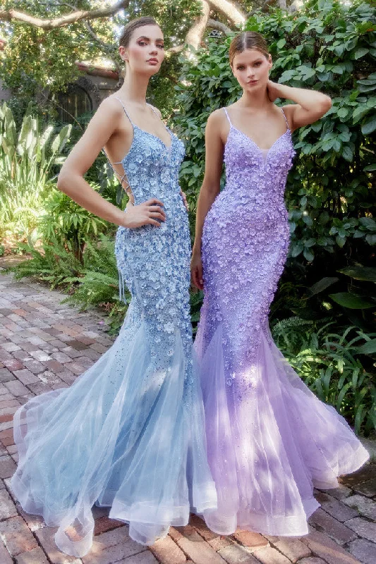 Price Break Andrea & Leo A1201 Mermaid Floral Prom Dress Sale