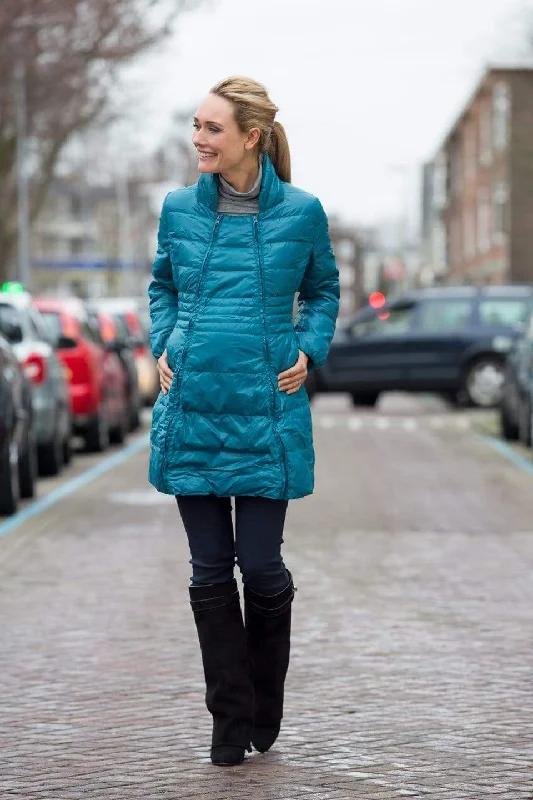 Super Bargain Bella 3-In-1 Down-Filled Maternity Jacket Teal
