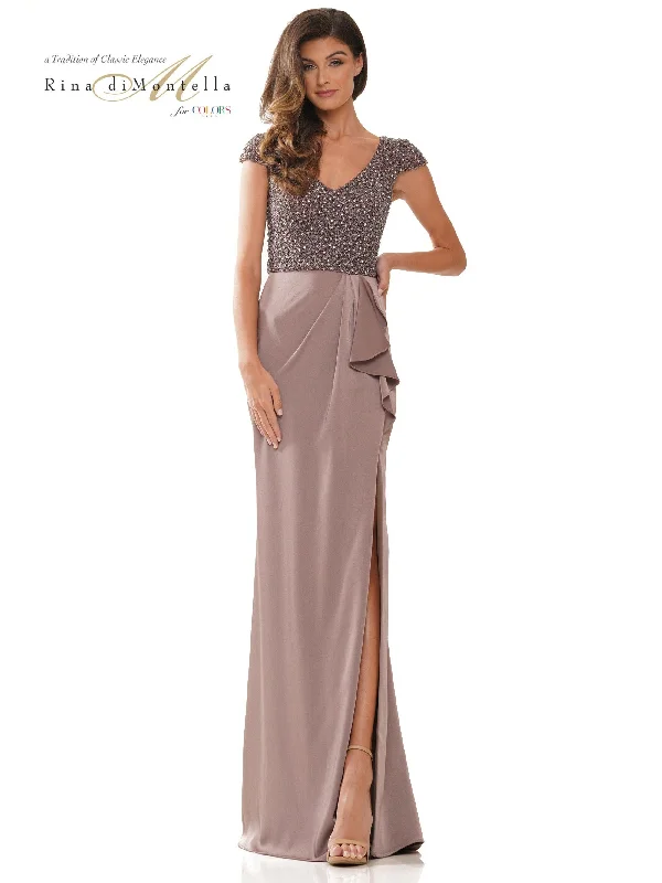 Act Now Rina di Montella Mother of the Bride Long Gown 2779