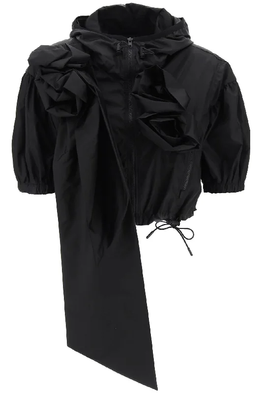 Buy Now Simone Rocha Women's "Cropped Jacket With Rose Detailing"