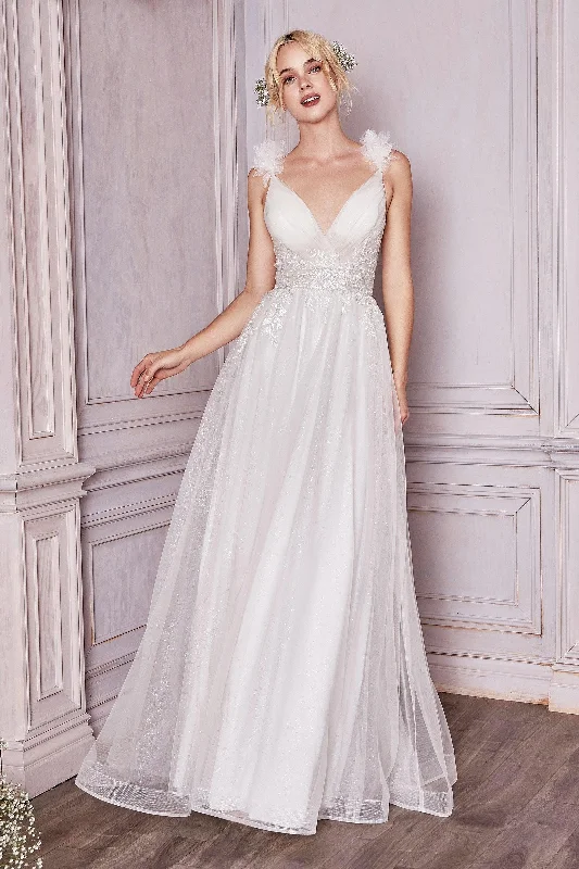 Price Rollback Cinderella Divine CD971W Sleeveless Long Tulle Wedding Dress