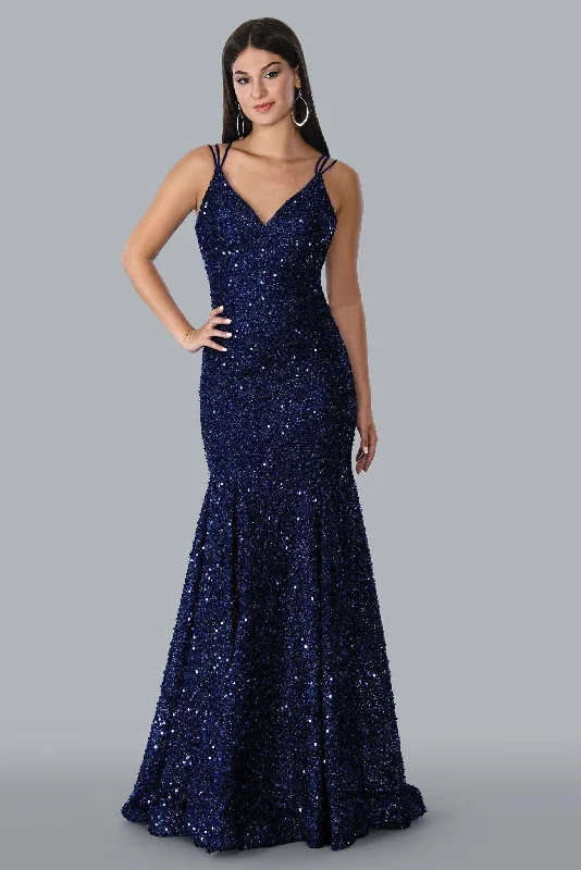 Shop and Save Stella Couture 23118 Long Sparkling Evening Dress