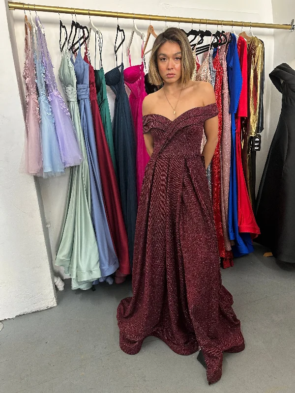 Members Only Long Off Shoulder Formal Dress Sale