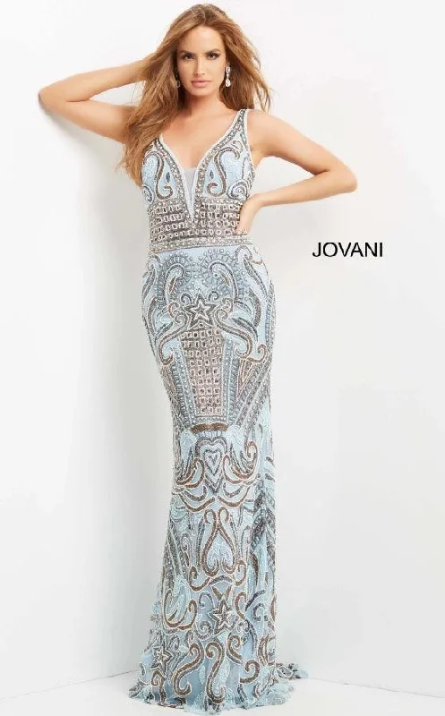 Blowout Deals Jovani 08678 Sleeveless Long Prom Gown