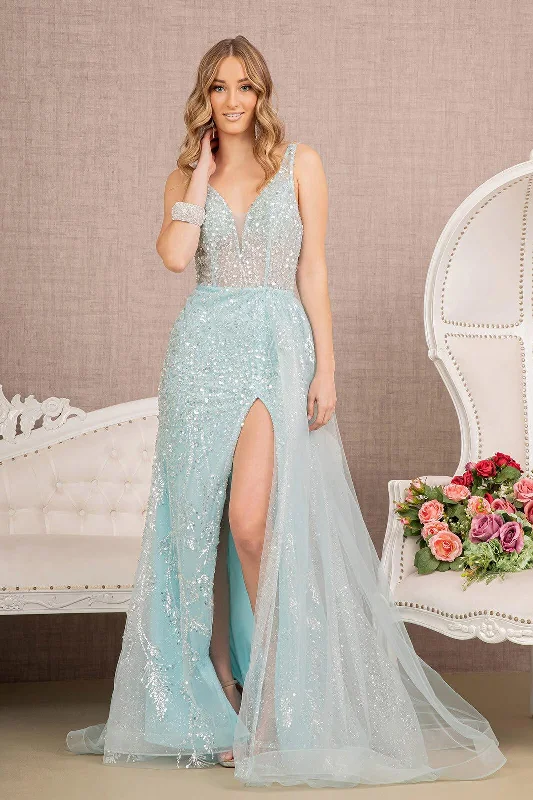 Referral Discount Prom Long Sleeveless Formal Dress