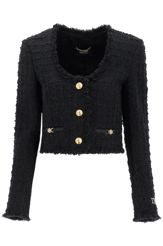 Crazy Savings Versace Women's Short Tweed Heritage Jacket