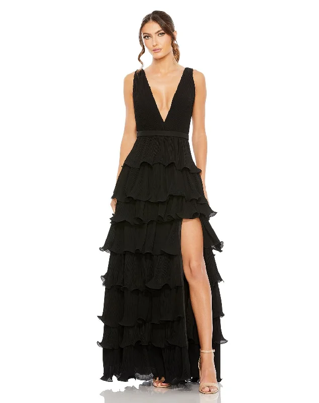 Special Offer Mac Duggal 49054 Long Formal Chiffon Prom Gown