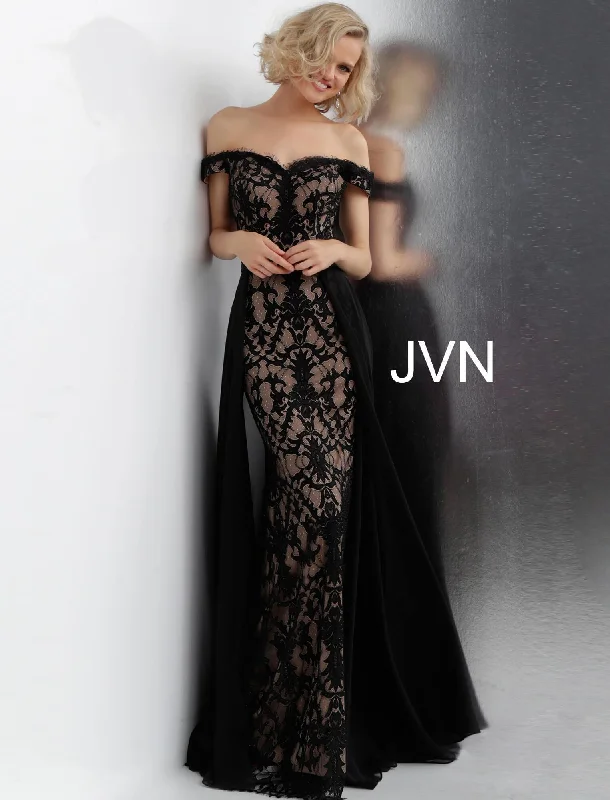 Blowout Deals Jovani 62489 Off the Shoulder Lace Prom Dress Sale