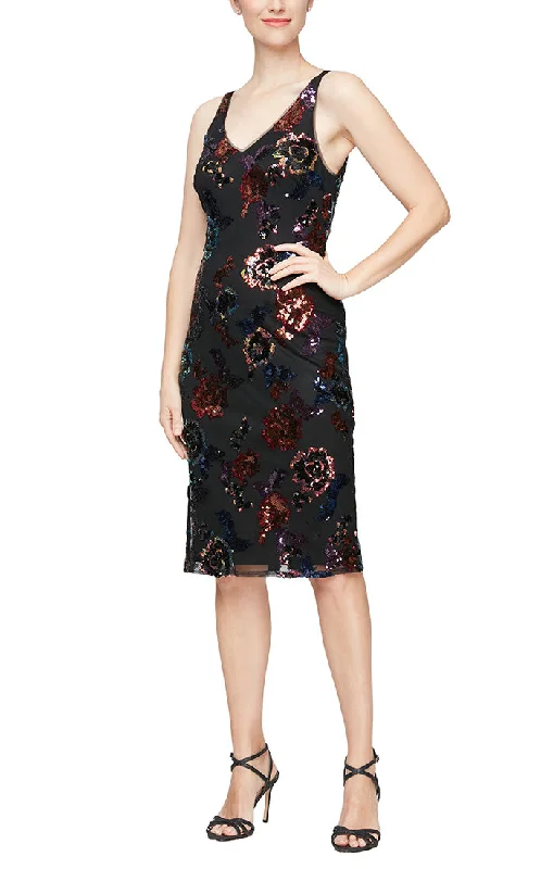 Fantastic Deals Alex Evenings J196921 Sleeveless Midi Cocktail Dress