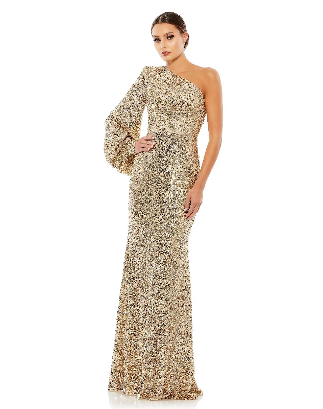Daily Deals Mac Duggal 26717 Long One Shoulder Formal Dress