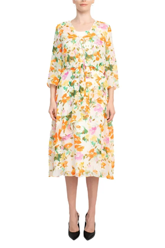 Exclusive Preview Maison Tara 27173MA Short Floral Mother of the Bride Jacket Dress