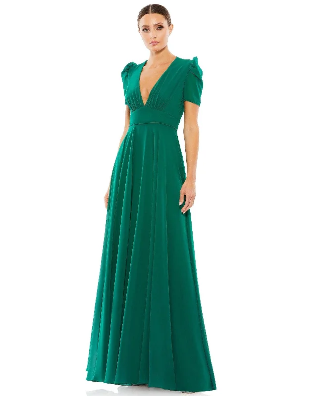Shop and Save Mac Duggal 55681 Long Formal Chiffon Evening Dress