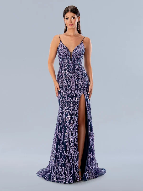 Bargain Blast Stella Couture 24168 Prom Long Glitter Formal Dress