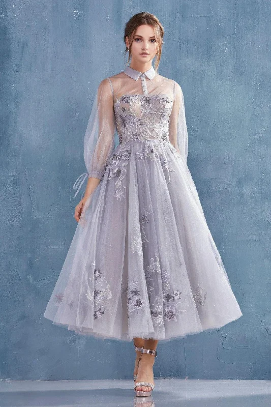 Price Rollback Moonlight Blue 6 Andrea & Leo A0862 Mother of the Bride Long Dress