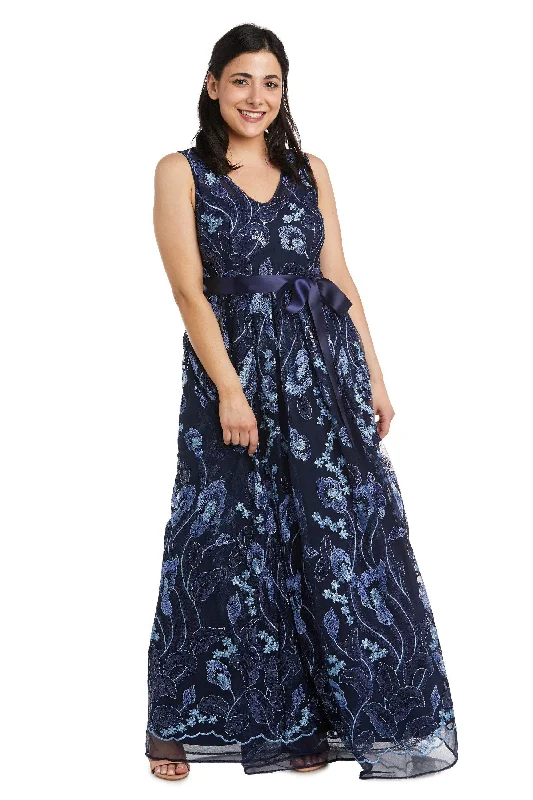 Warehouse Sale R&M Richards 3724P Long Sleeveless Petite Maxi Dress Sale