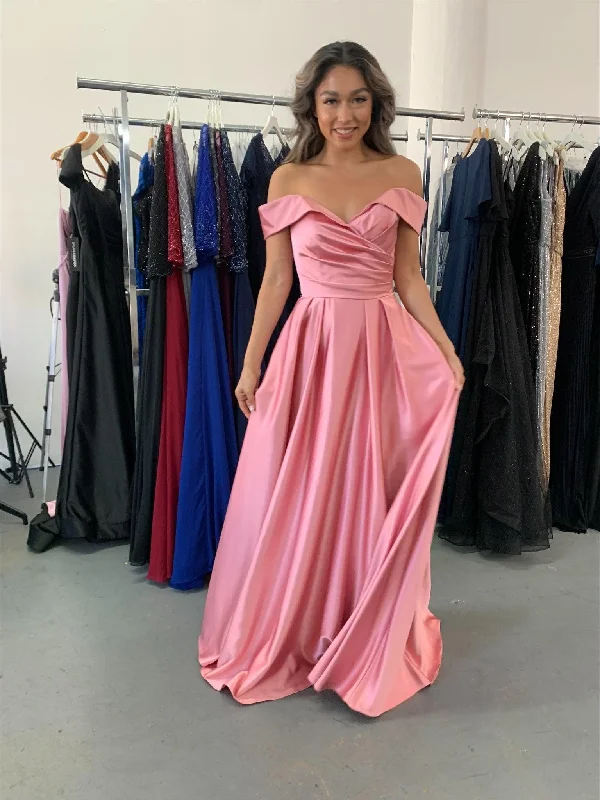 Midnight Sale Off Shoulder Long Formal Dress Size 8