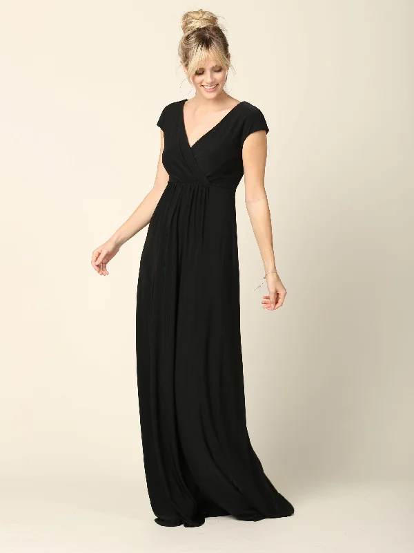 Special Price Mother of the Bride Long V Neck Formal Dress Sale