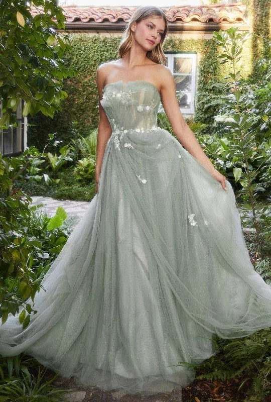 Unbeatable Prices Andrea & Leo A1015 Strapless Drape Ball Gown