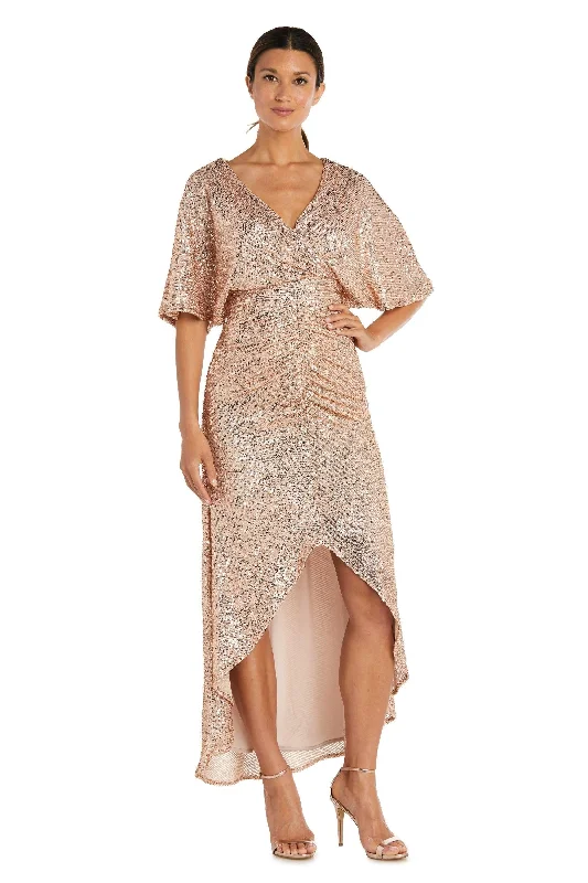 Today's Special Nightway High Low Formal Short Sleeve Dress Sale