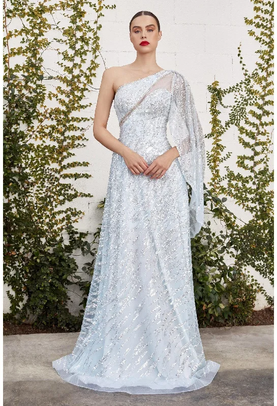 Weekend Deal Andrea & Leo A1064 Prom Long One Shoulder Formal Dress