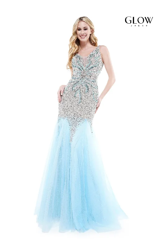 Bonus Savings Colors G697 Colors Long Sleeveless Mermaid Prom Gown