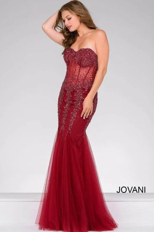 Unmissable Offer Jovani 5908 Prom Long Strapless Mermaid Dress Sale