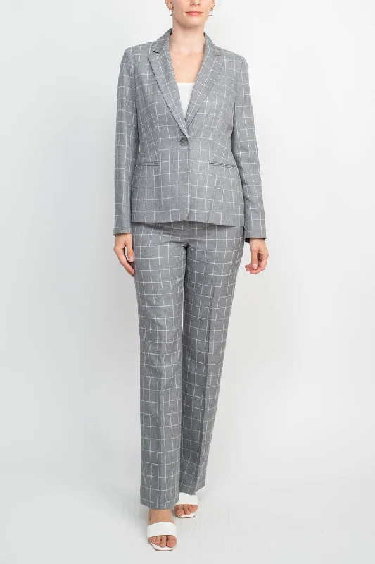 Factory Direct Sale Le Suit 50040123 Long Formal Two Piece Set Jacket Pant Suit