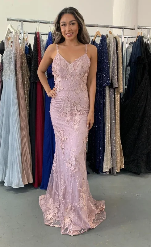 Year-End Sale Long Spaghetti Strap Evening Dress Size 6