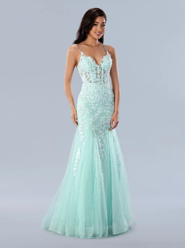 Great Deals Stella Couture 24229 Long Formal Prom Glitter Dress
