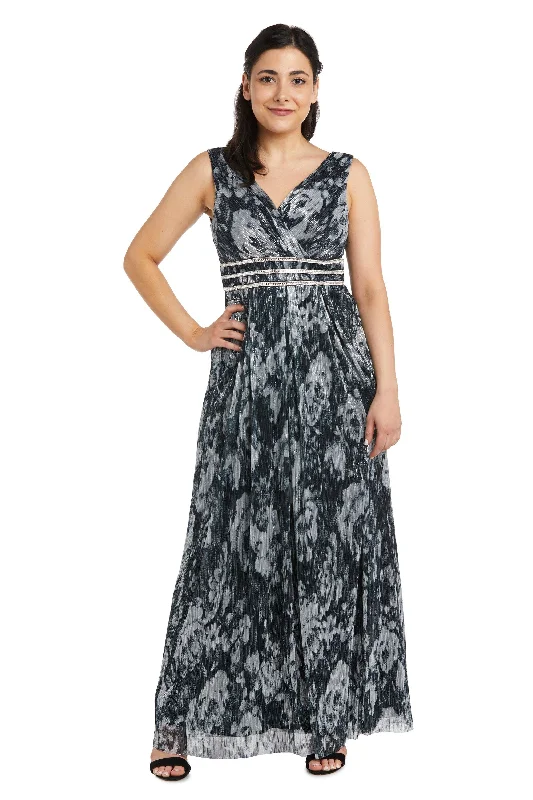 Mega Sale R&M Richards 7178P Long Formal Metallic Petite Gown Sale