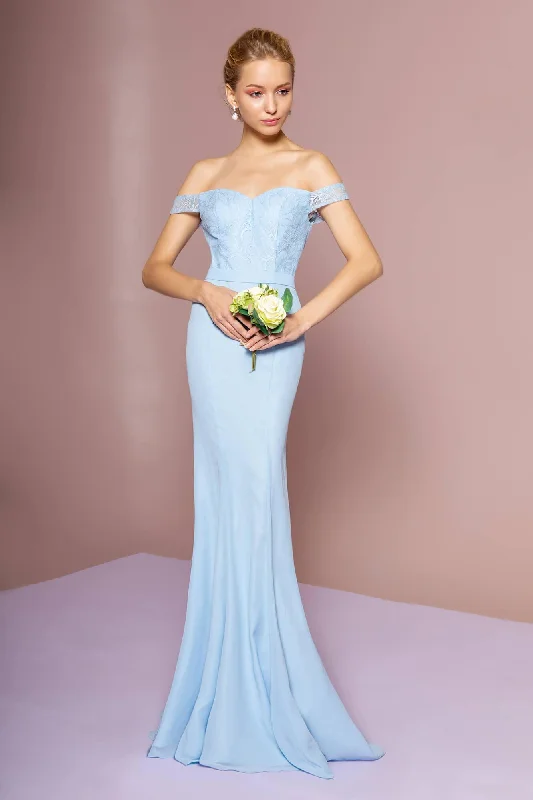 Today’s Deal Off The Shoulder Long Evening Gown Sale