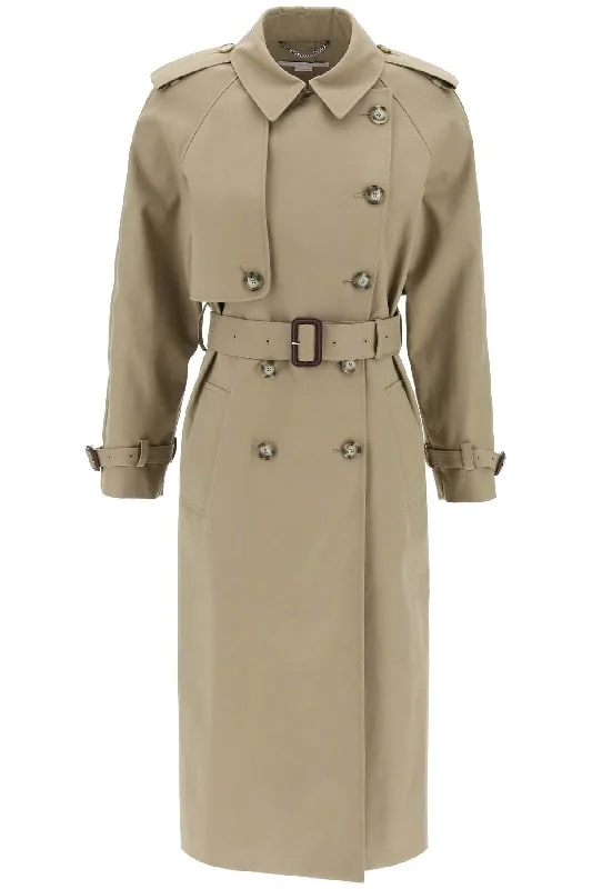 Deal Frenzy Stella Mccartney Women's Sustainable Cotton Double-Breasted Trench