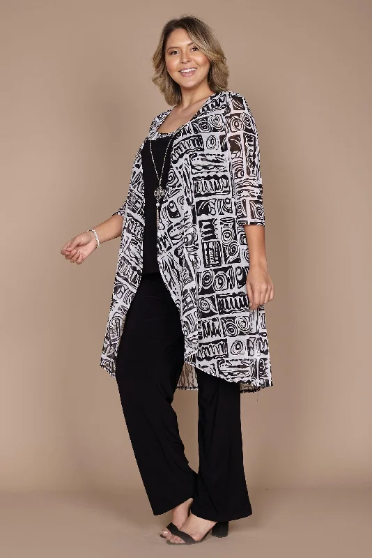 Customer Appreciation Sale R&M Richards 7248W Plus Size Duster Jacket Pant Suit Sale