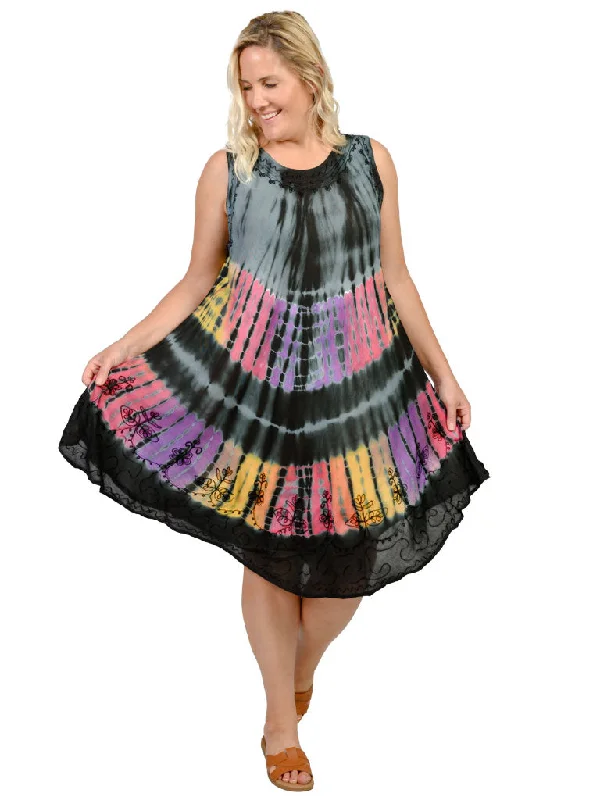 Customer Appreciation Sale Tie Dye Umbrella Dresses