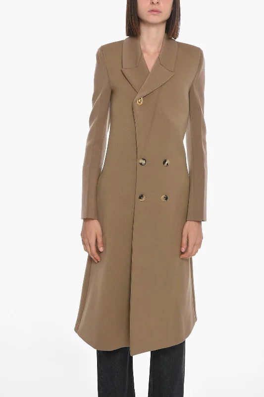 Daily Specials Bottega Veneta Double-breasted Stretch Wool Coat
