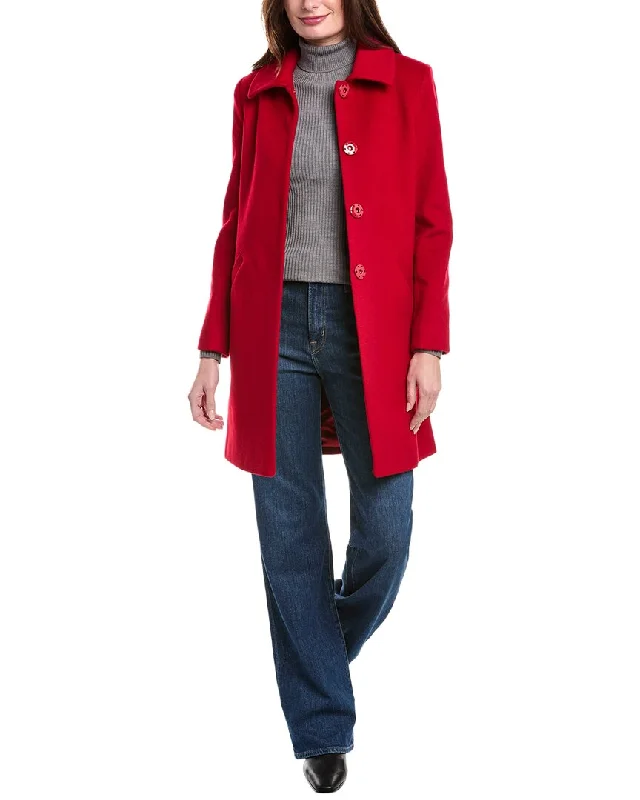 Deal Zone sofiacashmere Modern Luxe Wool & Cashmere-Blend Coat