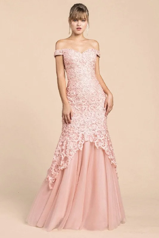 Extra Savings Andrea & Leo CDA0401 Long Prom Mermaid Dress Sale