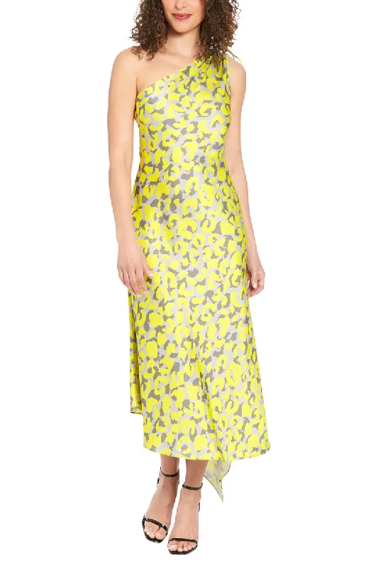 Midnight Sale London Times T7242M High Low Printed Formal Dress