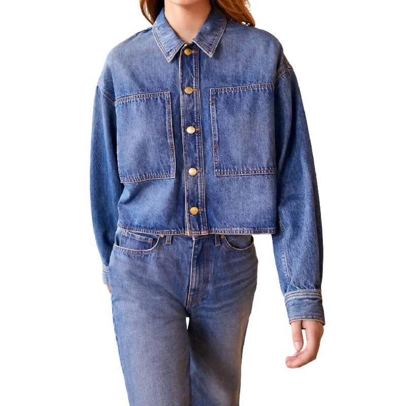 Bonus Savings Bobbi Jacket In Danube Medium Indigo Wash