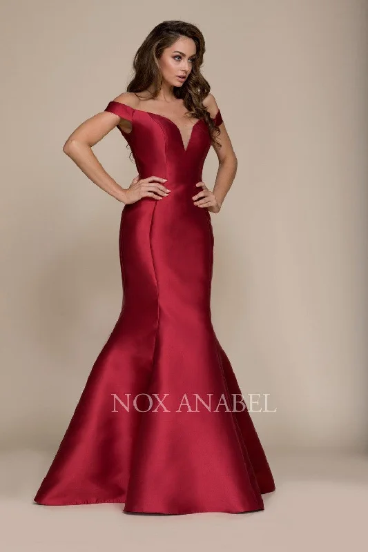 Discount Deals Long Off The Shoulder Fitted Formal Prom Dress Evening Gown Sale