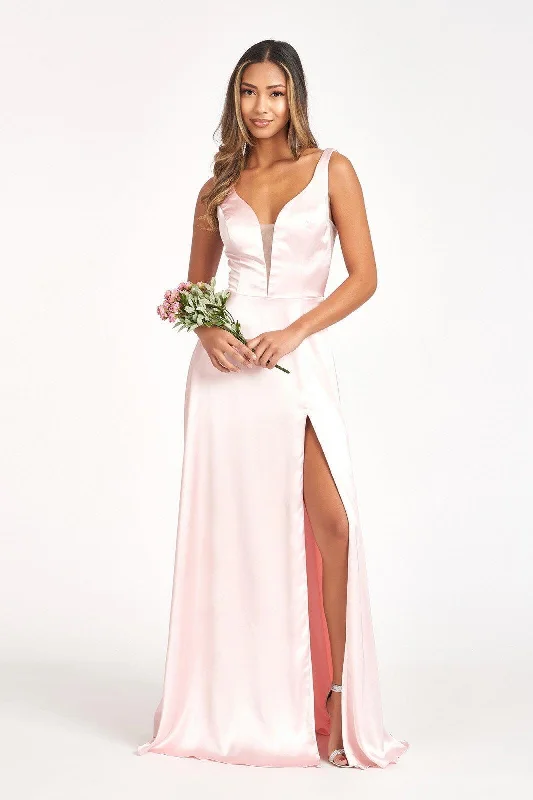 Flash Sale Blush M Long Sleeveless Formal Bridesmaid Dress Sale