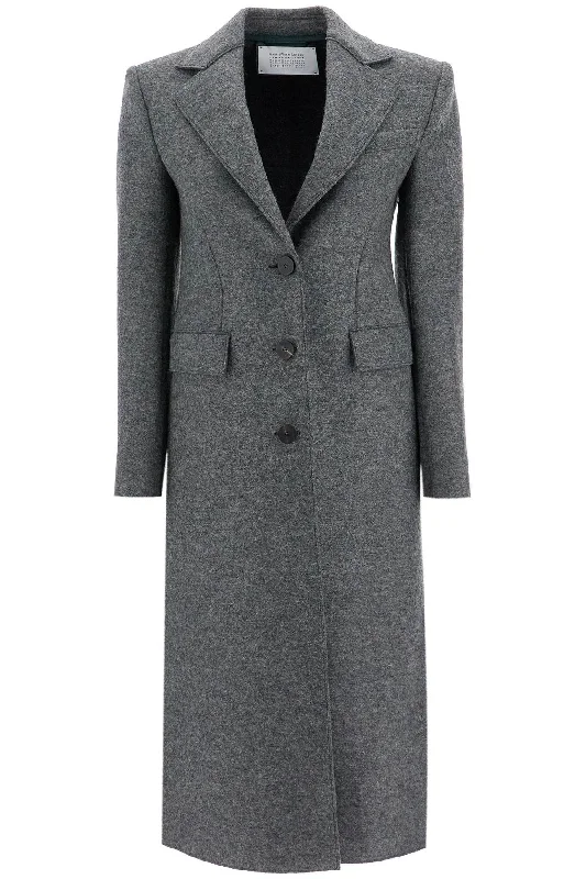 Super Sale Harris Wharf London Women's Single-Breasted Coat In Pressed Wool