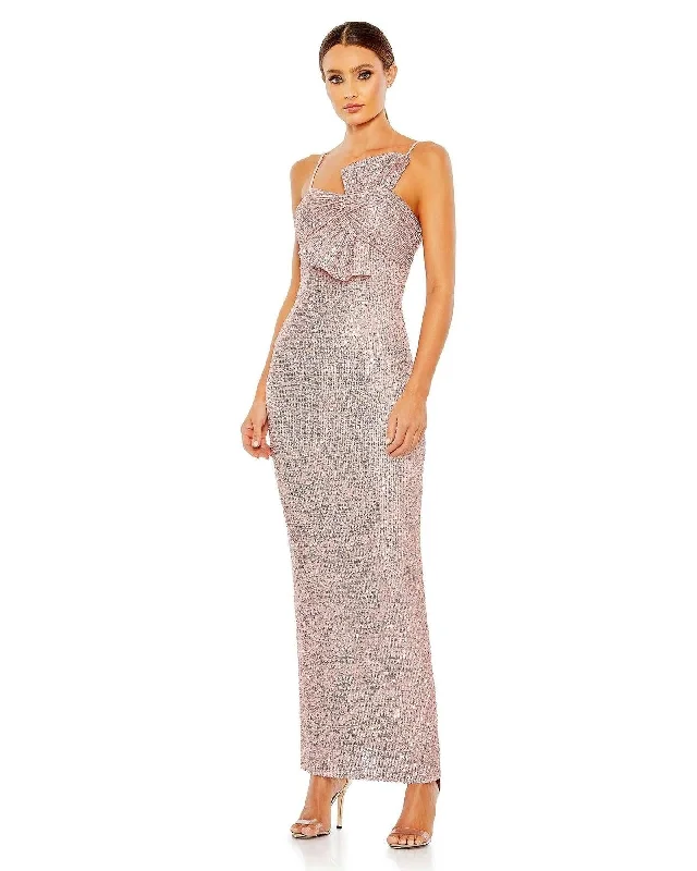 Value Deals Mac Duggal 11284 Long Spaghetti Strap Formal Dress
