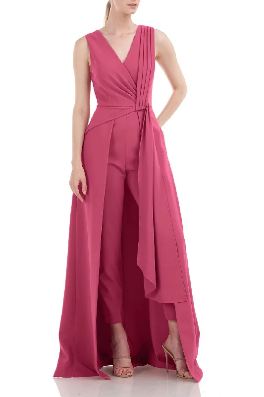 Fantastic Offers Kay Unger 5548814 Long Sleeveless Pleated Formal Jumpsuit