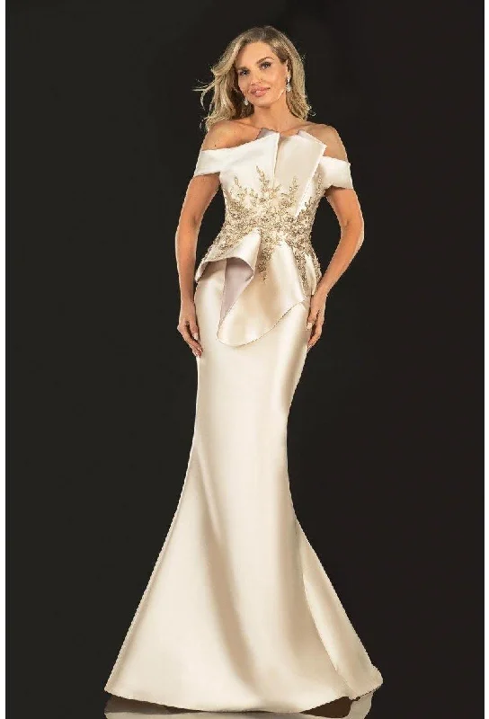 Price Meltdown Terani Couture 2021E2835 Off Shoulder Long Prom Dress Sale