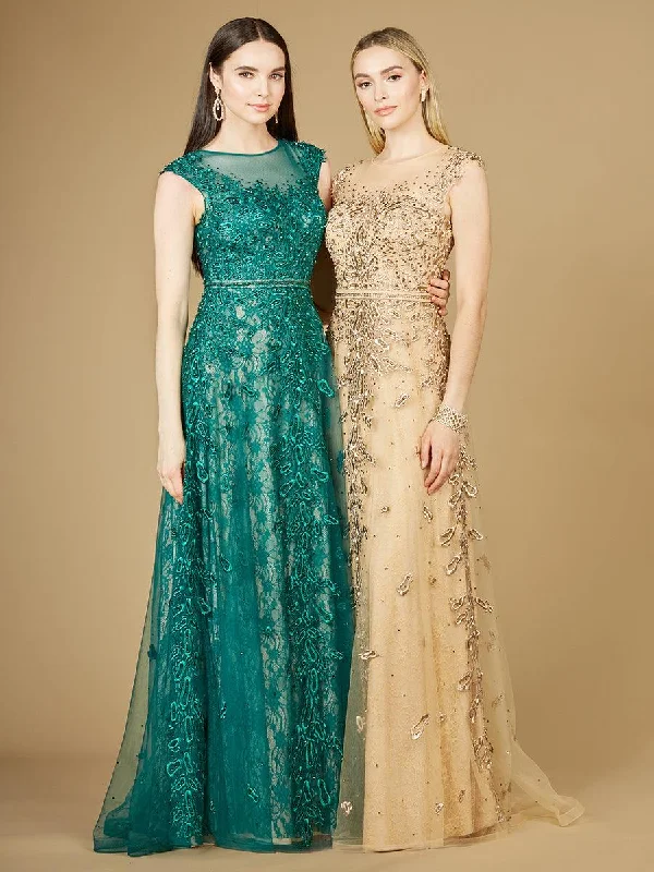 Don't Miss Lara Dresses 29250 Long Cap Sleeve Evening Gown