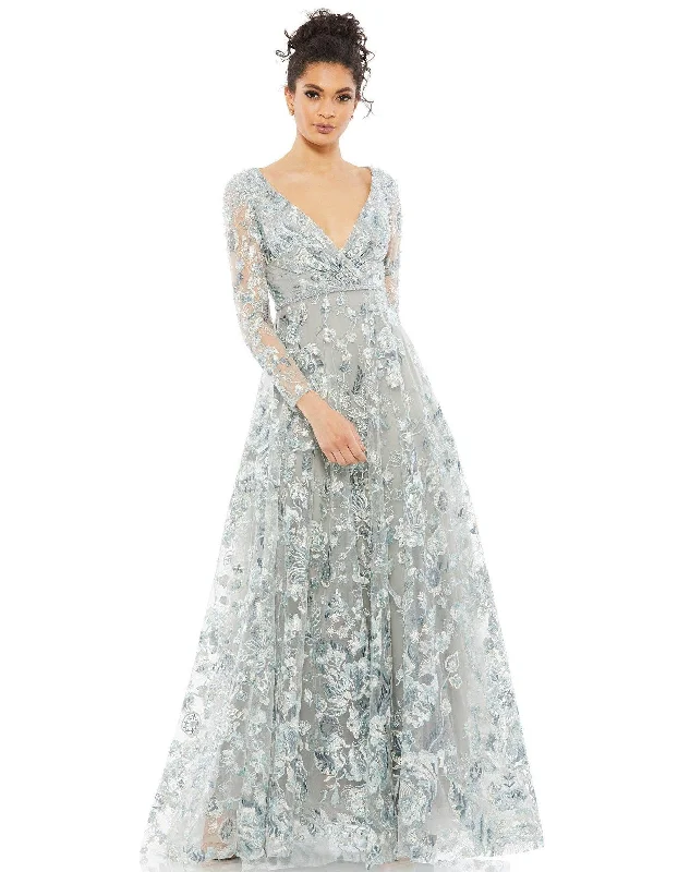 Act Fast Mac Duggal Long Mother of the Bride Dress Sale